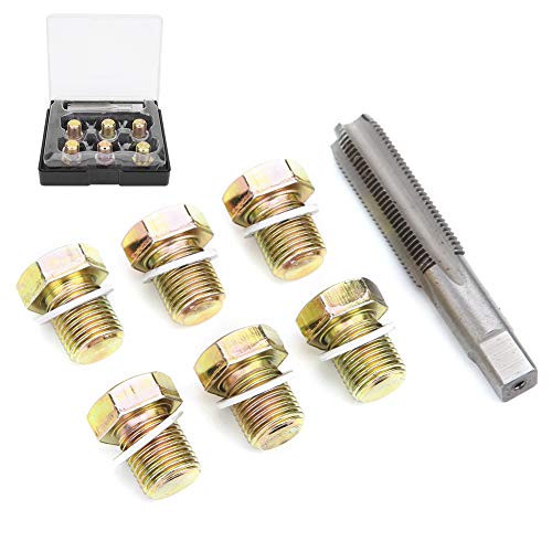 Esenlong M13x1.25mm Oil Drain Plug Tap Thread Repair Kit Oil Pan Screws Rethread Tool (13pcs) Esenlong M13x1.25mm Oil Drain Plug Tap Thread Repair Kit Oil Pan Screws Rethread Tool (13pcs)