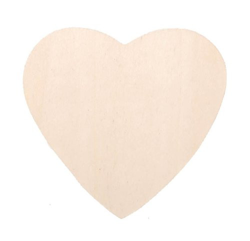 Darice 9133-81 Natural Unfinished Wood Cutout, Heart, 2-1/2-Inch