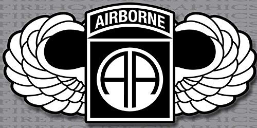 Sticker 82nd Airborne Division Parachutist Jump Wings Army Decal for Car Truck Bumper Laptop Vinyl (8 inch, Reflective) Sticker 82nd Airborne Division Parachutist Jump Wings Army Decal for Car Truck Bumper Laptop Vinyl (8 inch, Reflective)
