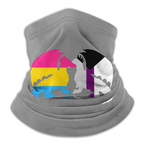 Pan Demisexual Pride Dragons Neck Gaiter Face Mask For Sun Protection Multi-Functional Balaclava