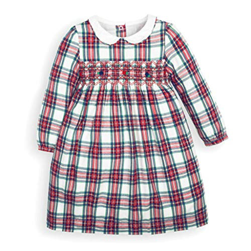 Toddler Kids Baby Girl Peter Pan Collar Long Sleeve Red Plaid Print Princess Dress Outfit Princess Skirt Dresses (Watermelon Red, 12-18 Months) Toddler Kids Baby Girl Peter Pan Collar Long Sleeve Red Plaid Print Princess Dress Outfit Princess Skirt Dresses (Watermelon Red, 12-18 Months)