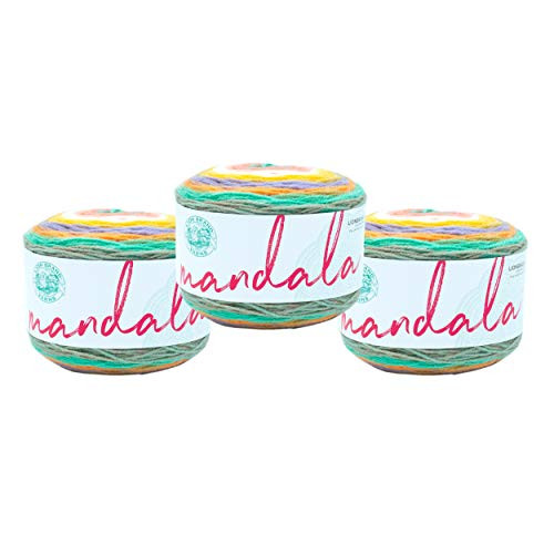 (3 Pack) Lion Brand Yarn 525-205 Mandala Yarn, Pixie