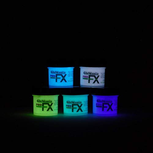 5 Color Set Glow in The Dark Paint, Luminous, Glowing 1oz
