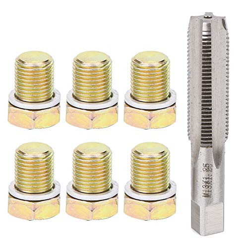 YOPOTIKA M13 X 1.25MM Oil Drain Plug Tap Thread Repair Kit Oil Pan Screws Rethread Tool Automotive Threading Tools Set for Automotive
