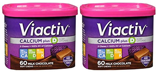 Viactiv Calcium Plus D Milk Chocolate Soft Chews, 120 Count
