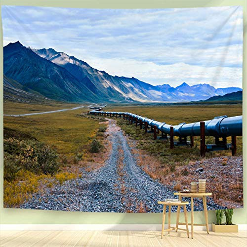 BEIVIVI Tapestry, Art Tapestry Wall Hanging,Alaskan Oil Pipeline in The North Slope Region of Alaska,Wide Wall Hanging for Bedroom Living Room Dorm,60x40 in BEIVIVI Tapestry, Art Tapestry Wall Hanging,Alaskan Oil Pipeline in The North Slope Region of Alaska,Wide Wall Hanging for Bedroom Living Room Dorm,60x40 in