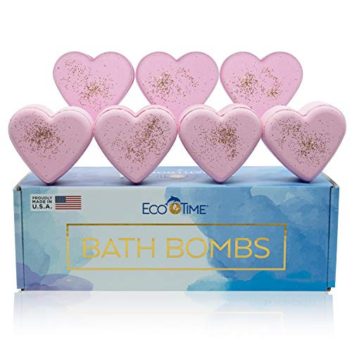Handmade in USA Bath Bombs Gift Set - 7x3.2oz - Natural and Organic  Gift Idea for Women Teens Girlfriend Kids  Bubble and Fizzies Bath Bomb with Moisturizing Shea Cocoa Butter for You own Spa