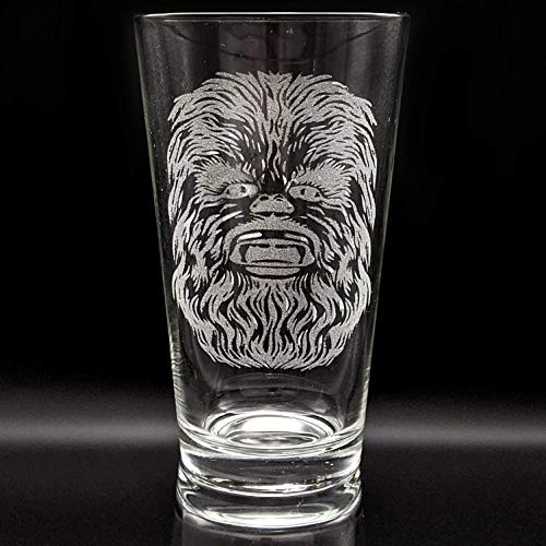 CHEWBACCA Engraved Star Wars Inspired Pint Glass