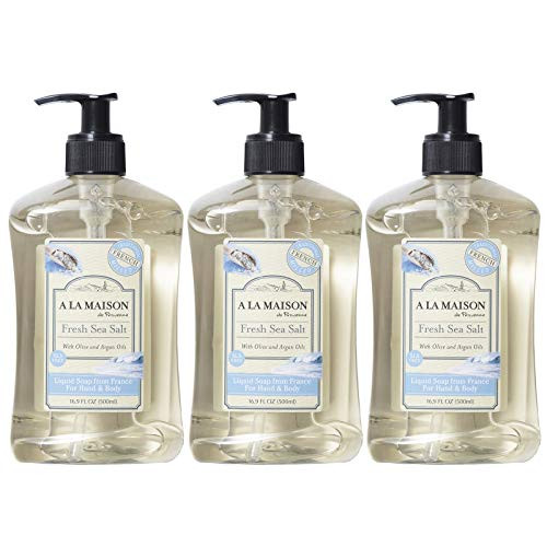 A La Maison Soap - French Liquid Hand Soap - Fresh Sea Salt, 16.9 Fl Oz (Pack of 3) A La Maison Soap - French Liquid Hand Soap - Fresh Sea Salt, 16.9 Fl Oz (Pack of 3)