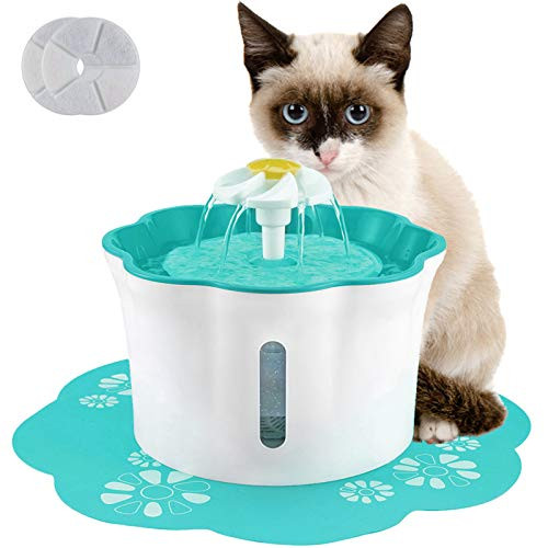 Cat Water Fountain, 2.6L/88oz Pet Water Fountain Super Quiet Automatic Drinking Water Fountain for Cats with 2 Replacement Filters Healthy Hygienic Fresh Water Drinking Bowl for Cats,Dogs Cat Water Fountain, 2.6L/88oz Pet Water Fountain Super Quiet Automatic Drinking Water Fountain for Cats with 2 Replacement Filters Healthy Hygienic Fresh Water Drinking Bowl for Cats,Dogs
