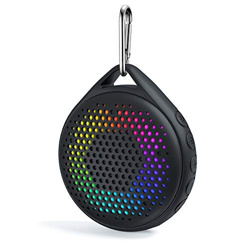 Shower Speaker - AVWOO IP67 Waterproof Bluetooth Speaker, Portable Bluetooth Speaker with Enhanced Bass and Built-in Mic, Mini Bluetooth Speaker with Compact Size for Home Outdoor Travel (Blue)