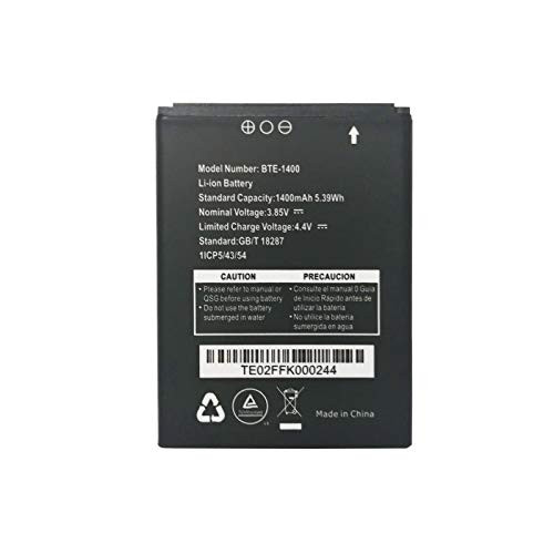 Pattaya New Replacement Battery BTE-1400 Compatible with BTE-1400 Verizon Orbic Journey V RC2200L 4G LTE Flip