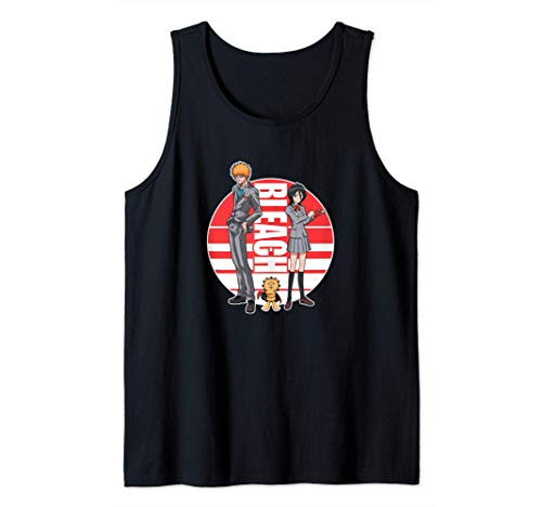 Bleach Ichigo Rukia and Kon Round Logo Tank Top