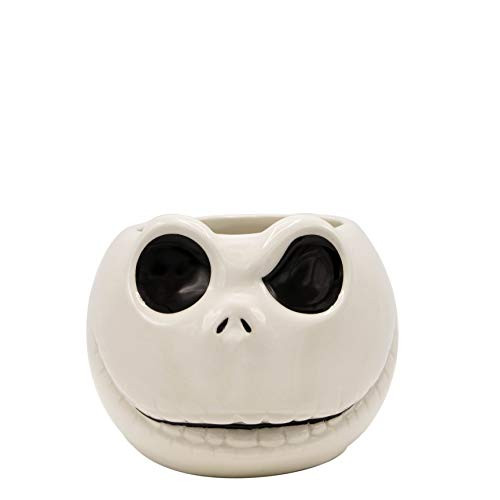 Silver Buffalo Disney Nightmare Before Christmas Jack 3D Sculpted Ceramic Mug, 20-ounces, White