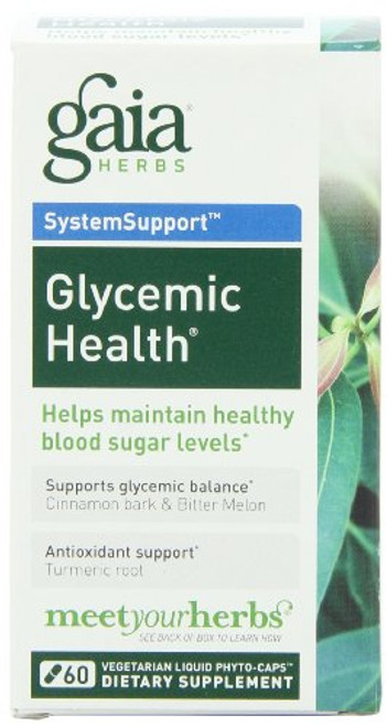 Gaia Herbs Glycemic Health Liquid Phyto-Capsules, 60 Count Gaia Herbs Glycemic Health Liquid Phyto-Capsules, 60 Count