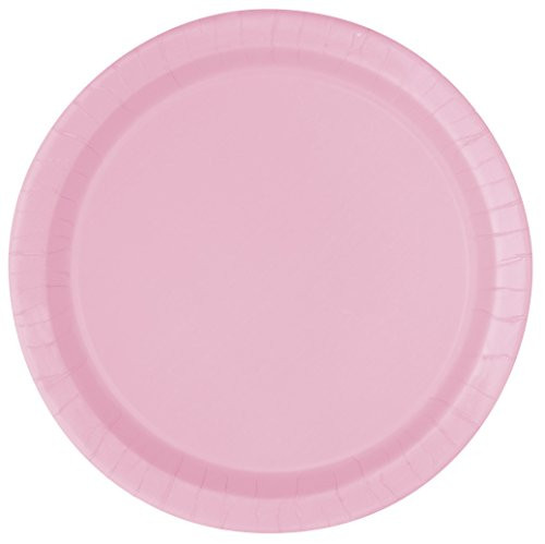 Light Pink Paper Cake Plates, 20ct