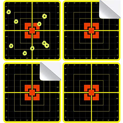 PISTEP Splatter Shooting Targets 5 Inch Gun Target for Shooting Range 80 Paper Target Stickers for BB Gun, Pellet Gun, Airsoft, Rifle(20 Packs)