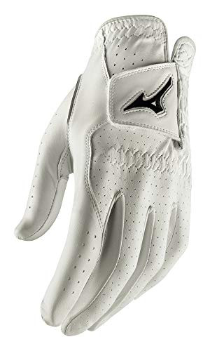 Mizuno 2020 Tour Golf Glove White/Black, White/Black, Medium Cadet, White/Black, Medium Cadet