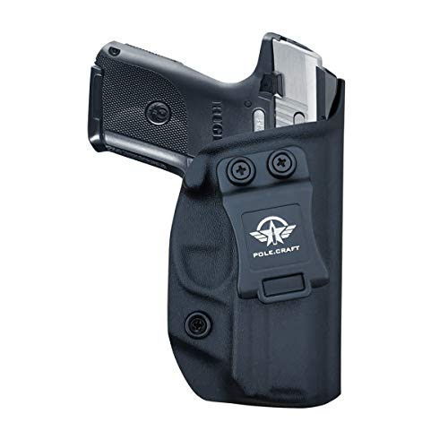 Ruger SR9C Holster - Ruger SR40C Holster, Kydex IWB Holster Ruger SR9C / Ruger SR40C Holster IWB - Inside Waistband Concealed Holster for Ruger SR9C SR40C Pistol Case Accessories (Black,Right Hand)