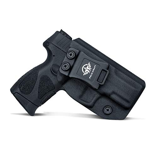 Taurus G2C Holsters IWB for Taurus G2C  and  Millennium PT111 G2 / PT140 Concealed Holster for Taurus G2C 9mm Gun - Kydex Holster Taurus PT111 G2C Concealed Carry Pistol Case (Black, Left Hand)