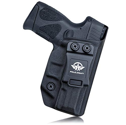Taurus G2C Holsters, Kydex IWB Holster for Taurus G2C 9mm  and  Millennium PT111 G2 / PT140 Pistol Case - Concealed Holster Taurus G2C 9mm - Kydex Holster Taurus PT111 Concealed Carry (Black, Right Hand)
