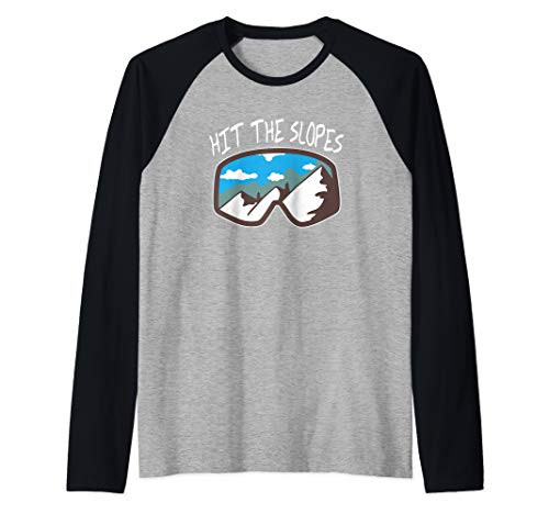 Hit The Slopes Mountain Adventure Raglan Baseball Tee