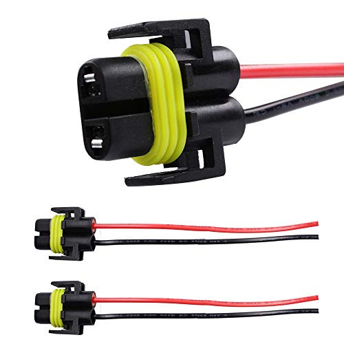 HUIQIAODS H11 H8 881 880 Female Adapter Wiring Harness Socket Connector For Headlight or Fog Light 2pcs