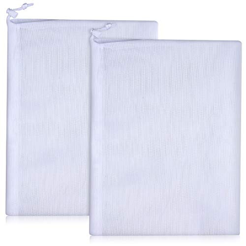 Fine Mesh Bag Filter Bags Vacuum Pool Cleaner Bags Mesh Leaf Bag with Pull and Lock Cord for Pool Leaf Cleaning (1)