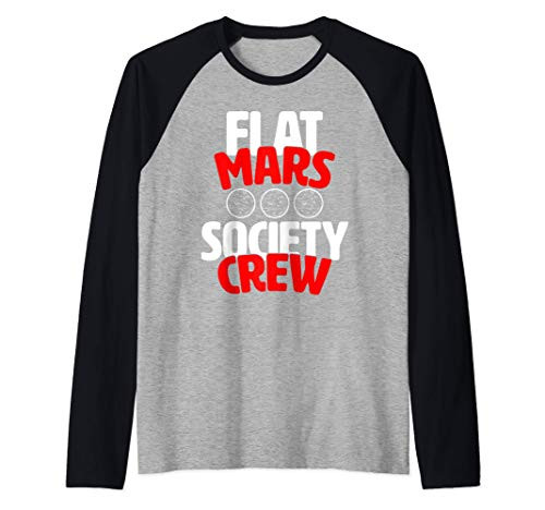 Flat Mars Society Crew Raglan Baseball Tee