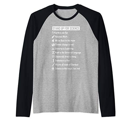 Earth is not flat Vaccines Work funny science gift for geek Raglan Baseball Tee