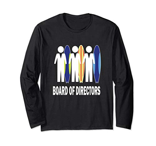 Funny Surfing Surfer Design Board of Directors Gift Long Sleeve T-Shirt