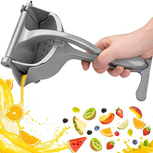 Automoness Stainless Steel Orange Lemon Squeezer ,Heavy Duty Aluminum Alloy Manual Fruit Juicer?Premium Quality Lemon Orange Juicer,Simple Fruit Press Squeezer Citrus Extractor Tool