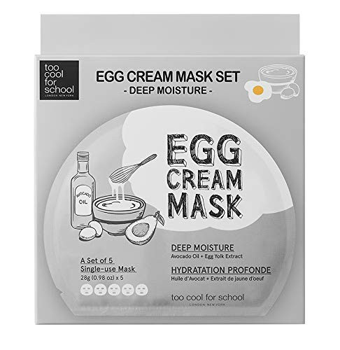 Too Cool for School - Egg Cream Mask Set - Deep Moisture (5 sheets)