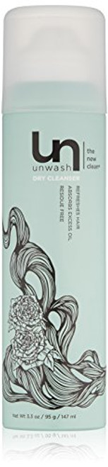 Unwash Dry Cleanser Spray for Hair: Dry Shampoo Conditioner for Men and Women, 3.3 oz Unwash Dry Cleanser Spray for Hair: Dry Shampoo Conditioner for Men and Women, 3.3 oz