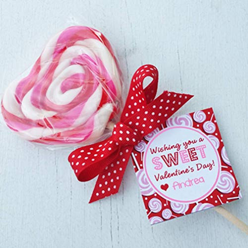 Valentine's Day Tag - Sweet Valentine - Valentine's Gift Tags Set of 24 Cardstock or Stickers