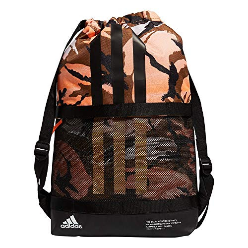 adidas Amplifier II Blocked Sackpack, Desert Camo/Black/Screaming Orange, One Size