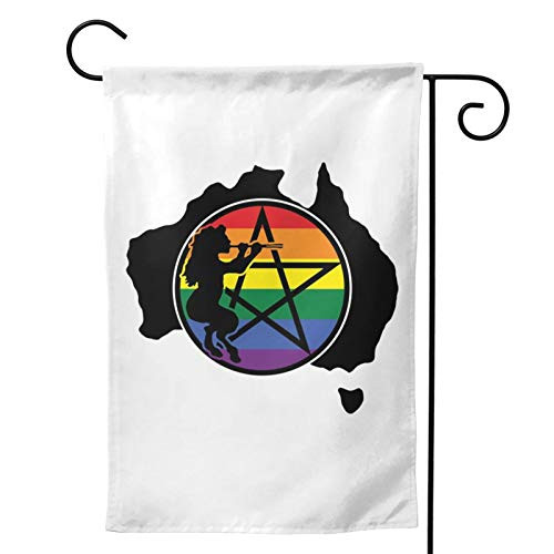 Acyliv Pan Supports Marriage Equality Garden Flag Vertical Double Sided Floral Farmhouse Yard Outdoor Deco