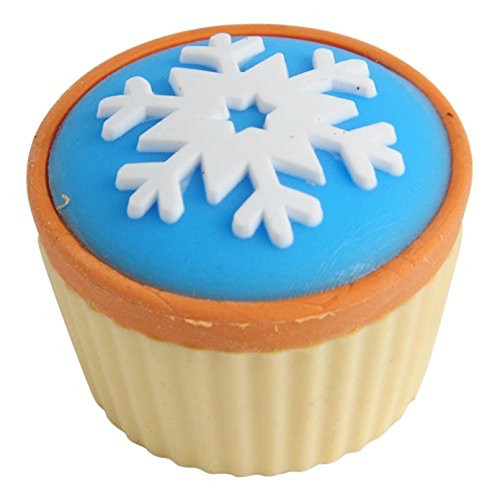 U.S. Toy Lot of 12 Snowflake Theme Cupcake Erasers