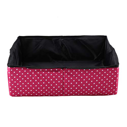 Haokaini Cat Collapsible Litter Box Pet Litter Pan Waterproof Outdoor Foldable Cat Litter Box Portable Home Outdoor Camping Toilet for Travel Used Light Weight