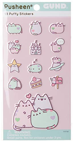 Gund Pusheen The Cat Pastel 13 Sticker Set Plush