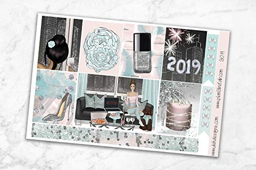 Life Planner Sticker Kit 2019 on premium matte