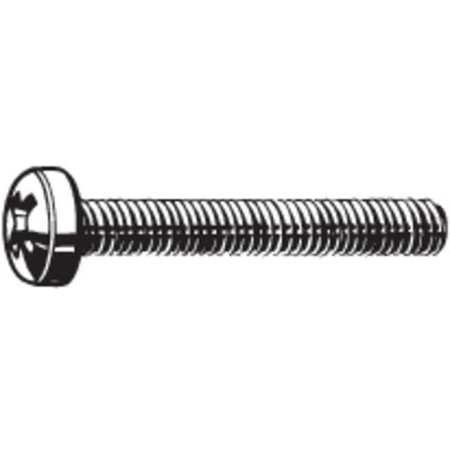 M6-1.0 x 20 mm. Pan Head Phillips Machine Screw, 100 pk.