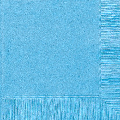 Light Blue Paper Napkins, 50ct