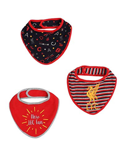 Liverpool FC 3 Pack Cute Baby Bibs - Authentic EPL