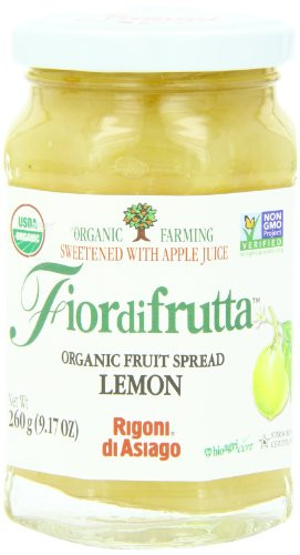Rigoni Di Asiago Fiordifrutta Organic Fruit Spread, Lemon, 9.17 Ounce