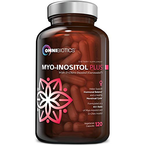Myo-Inositol Plus and D-Chiro-Inositol - PCOS Supplement - Helps Promote Hormone Balance and Support Ovarian Function - Natural Fertility Supplements (120 Capsules) Myo-Inositol Plus and D-Chiro-Inositol - PCOS Supplement - Helps Promote Hormone Balance and Support Ovarian Function - Natural Fertility Supplements (120 Capsules)