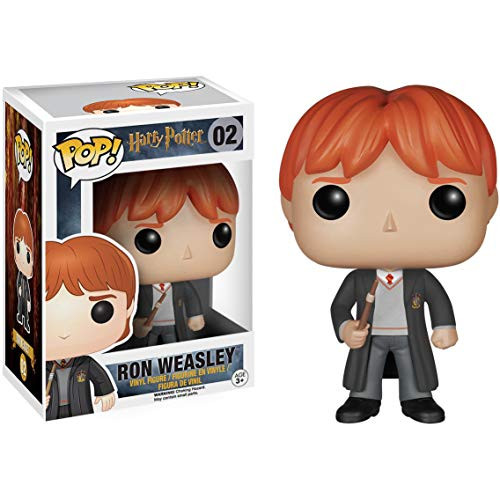 Funko Ron Weasley: Harry Potter x POP Vinyl Figure  and  1 POP Compatible PET Plastic Graphical Protector Bundle - 002 / 05859 - B-