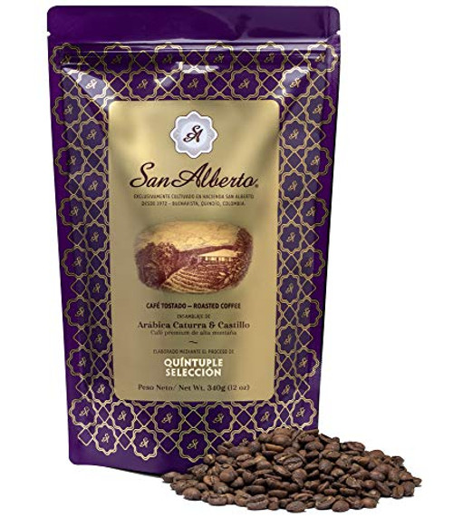 San Alberto Coffee Beans Most Awarded Single Origin Specialty Colombian Coffee (Whole Bean, Medium Roast) San Alberto Coffee Beans Most Awarded Single Origin Specialty Colombian Coffee (Whole Bean, Medium Roast)