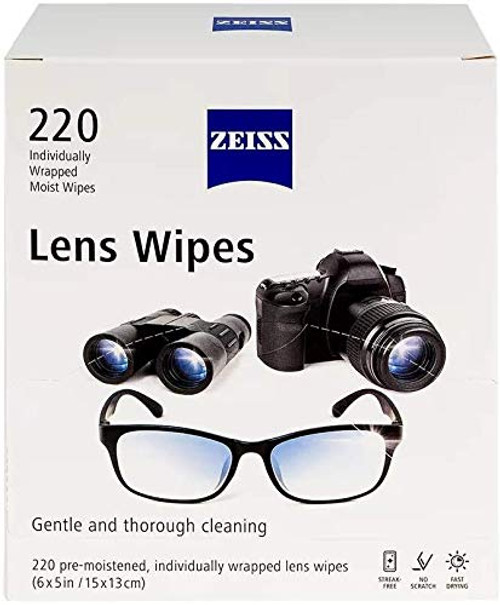 Zeiss Pre-Moistened Lens Cleaning Wipes, 220 Count (Pack of 2) Zeiss Pre-Moistened Lens Cleaning Wipes, 220 Count (Pack of 2)