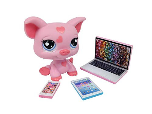 LPS Littlest Pet Shop 3 Accessories Lot Set Laptop, Tablet, Phone PET NOT INCLUDED
